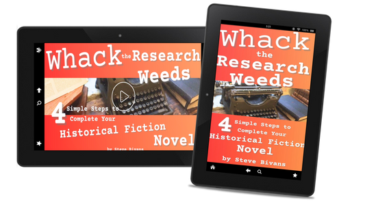 Whack the Research Weeds!: 4 Simple Steps to Complete Your Historical Fiction Novel Course (Video/pdf-ebook)